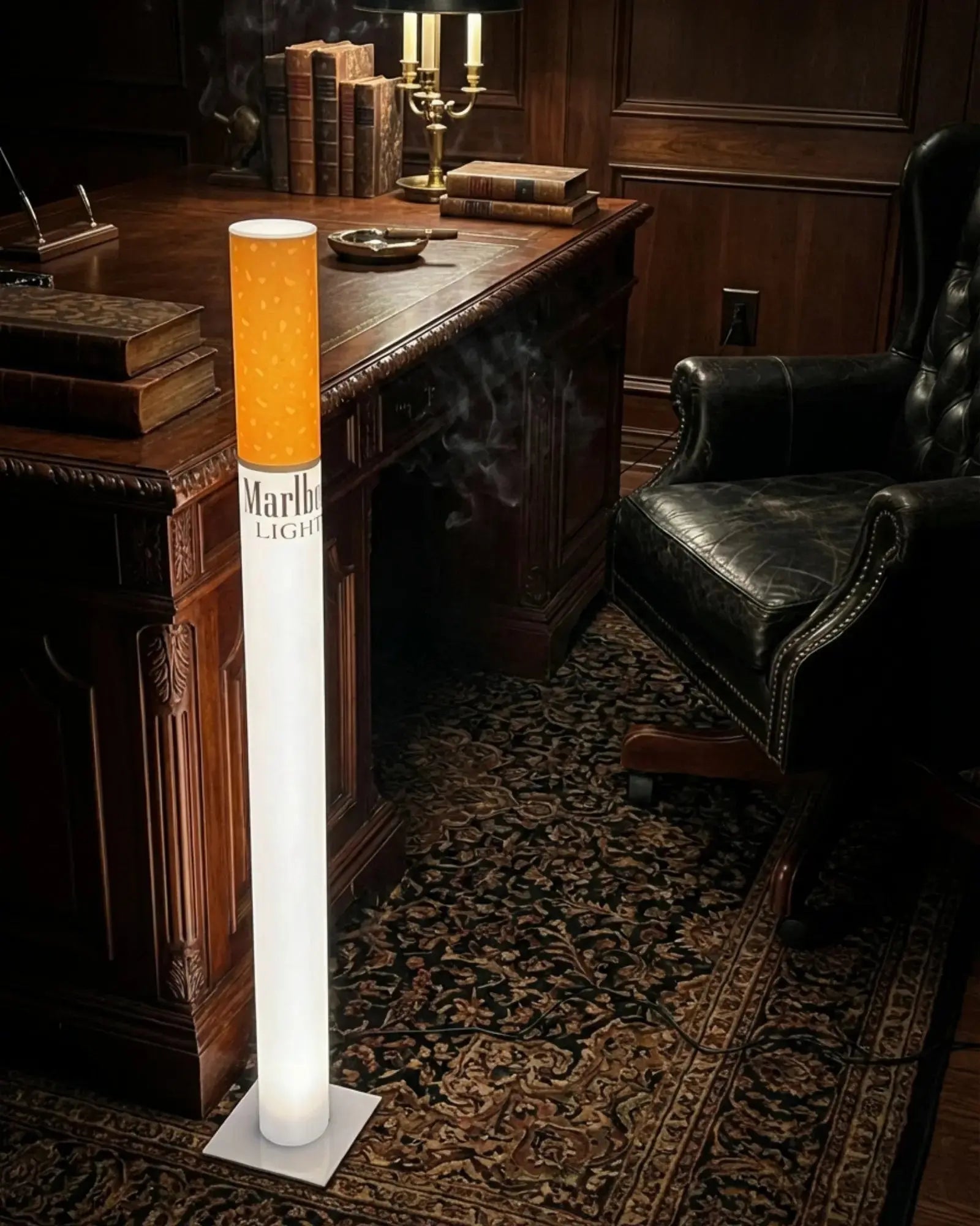 Marlboro Lamp Atmospheric Ambiance Shot 100cm Retro Bar Decor Giant Cigarette RETROFUME