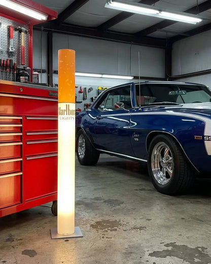 Marlboro Lamp 100cm Height Reference Man Cave Retro Floor Lamp Decor RETROFUME