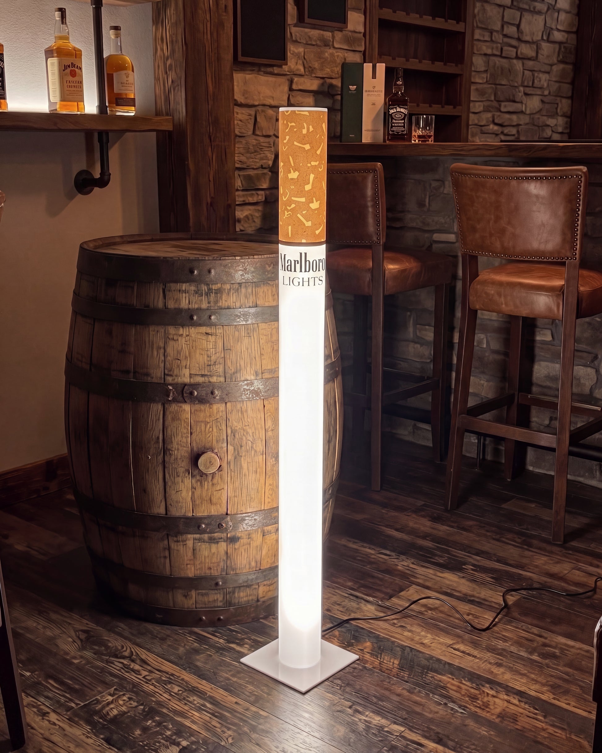 marlboro cigarette floor lamp Massive Vintage Light Up Pack, 1980s USA I bought the viral cigarette