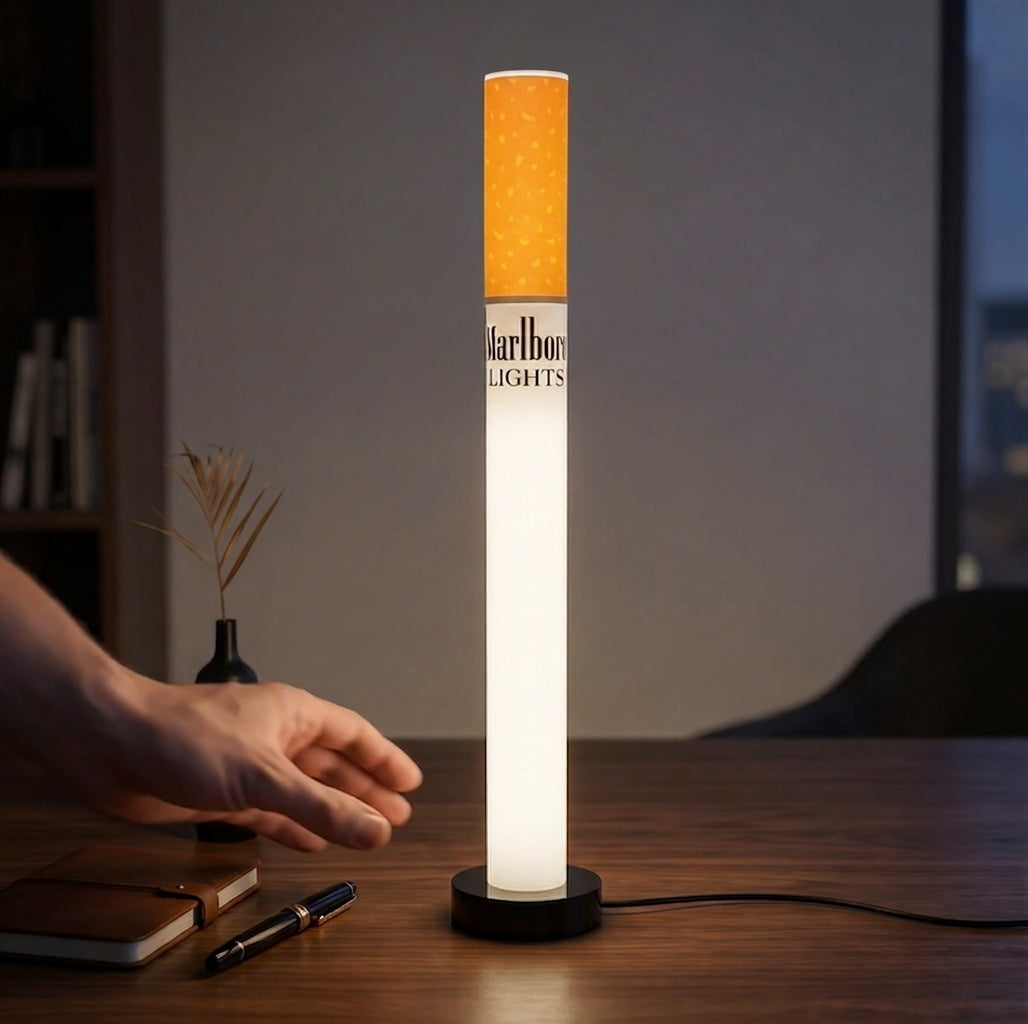 Vintage Marlboro Lights Lamp Cigarette Retro Floor Lamp  50cm / 19,68"