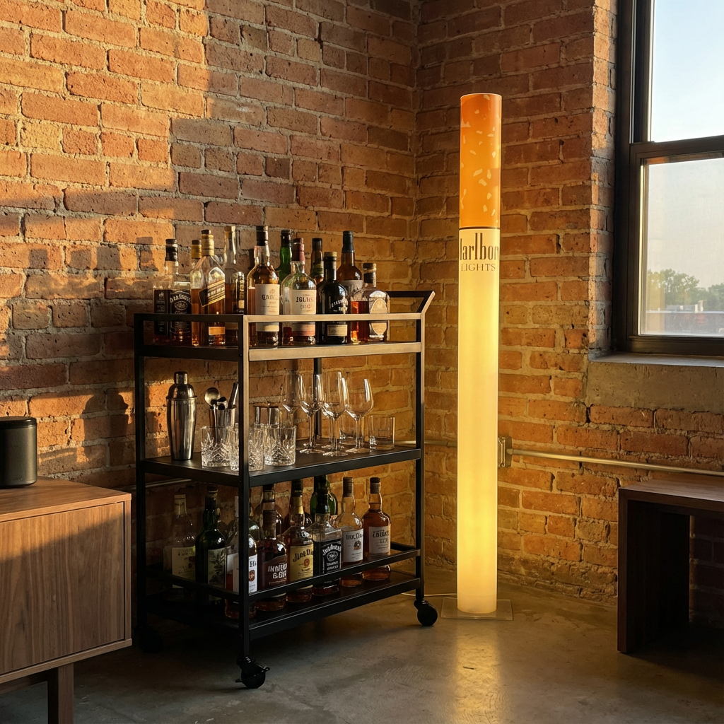 100cm Marlboro Retro Lamp – Plug & Play Daylight Glow

