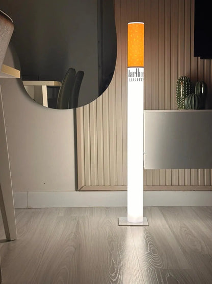 Vintage Marlboro Lamp - Giant Cigarette Floor Lamp 100cm